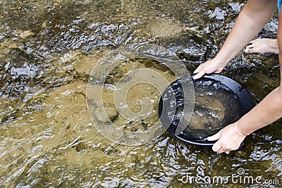 Gold Panning For Gold Stock Photo - Image: 1122580