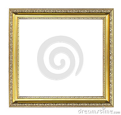 Gold picture frame Stock Photo