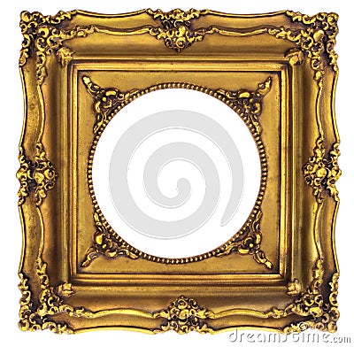 Gold Picture Frame Stock Photo
