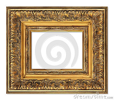 Gold Picture Frame Stock Photo