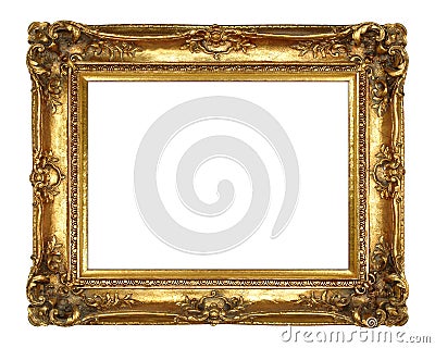 Gold Picture Frame Stock Photo