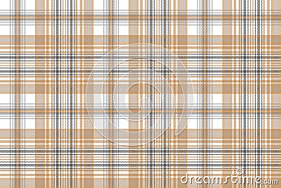 Gold and platinum color check plaid seamless pattern Vector Illustration
