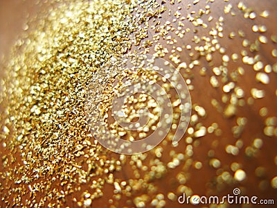 Gold powder Stock Photo