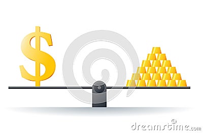 Gold Price Vector Illustration