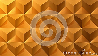 Gold pyramid texture pattern, luxurious geometric surface, Stock Photo, Generative AI Stock Photo