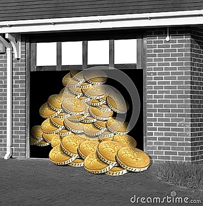 Gold reserves Stock Photo