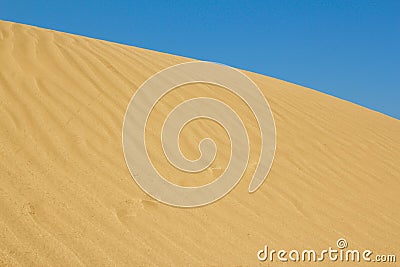 Gold sand dune Stock Photo
