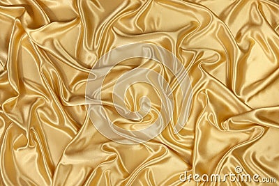 Gold Satin Stock Photo