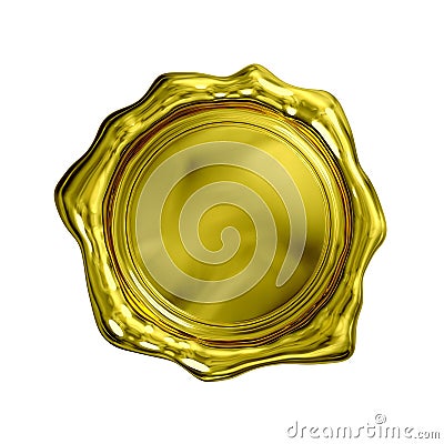 Gold Seal - Isolated Stock Photo