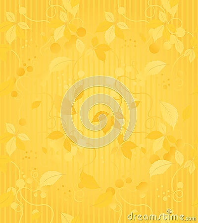 Gold Seamless Wallpaper Pattern Vector Illustration