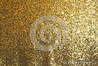 Gold sequined fabric Stock Photo