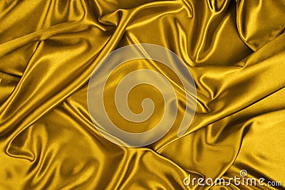 Gold silk Stock Photo
