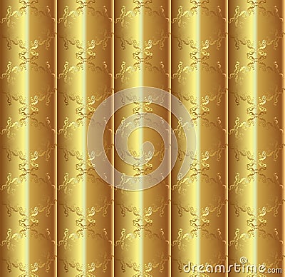 Gold silk pattern Vector Illustration