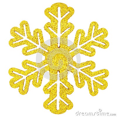 Gold snowflake Stock Photo