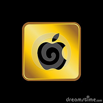 Gold social media vector Editorial Stock Photo