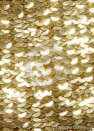 Gold spangle background Stock Photo