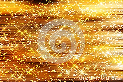 Gold Sparkle Background Stock Photo