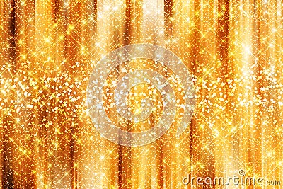 Gold Sparkle Background Stock Photo