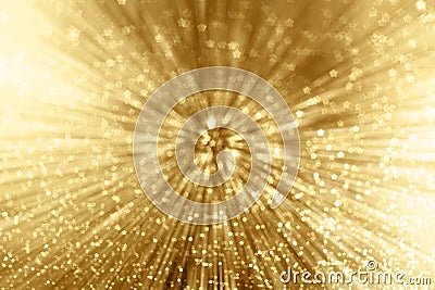 Gold Sparkle Zoom Stock Photo