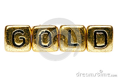 Gold spells gold Stock Photo
