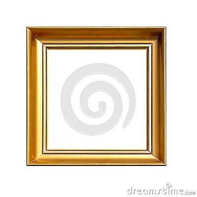 Gold Square Frame Stock Photo