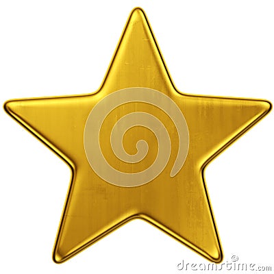 Gold star Stock Photo