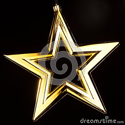 Gold star Stock Photo