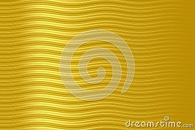 Gold striped waves background Stock Photo