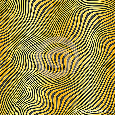 Gold stripes seamless pattern Vector Illustration