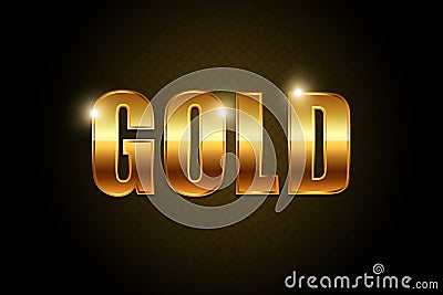 Gold Text Stock Image - Image: 18151891