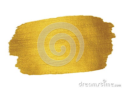 Gold Texture. Brush stroke design element. Vector Illustration