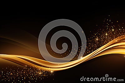 Gold themed background large copy space - stock picture backdrop Stock Photo