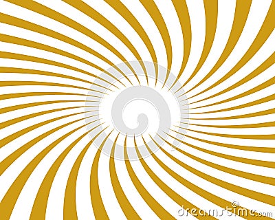 Gold Twirled Vector Background Ray Stock Photo