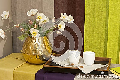 Gold vase Stock Photo