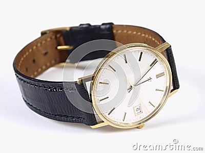 Gold watch Stock Photo