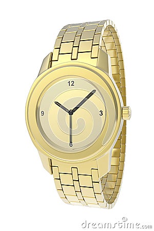 Gold watch Stock Photo