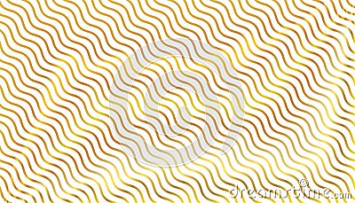 Gold waves seamless curvy pattern, simple wavy line seamless pattern background, abstract modern minimal background, golden wave Vector Illustration