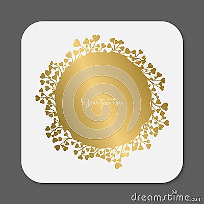 Gold wreath Vector Illustration
