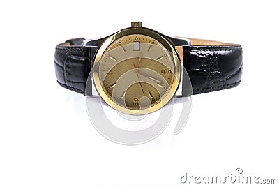 Gold wrist watches Stock Photo