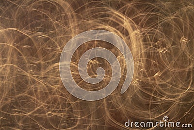 Golden abstract background with light swirls 3 Stock Photo