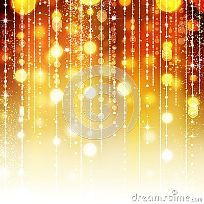 Golden Abstract Holiday background Stock Photo