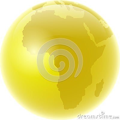 Golden africa Stock Photo