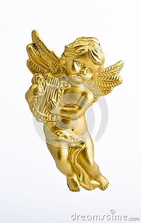 Golden angel Stock Photo