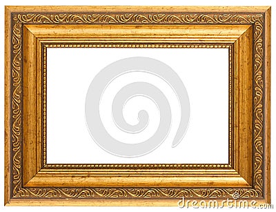 Golden antique frame Stock Photo