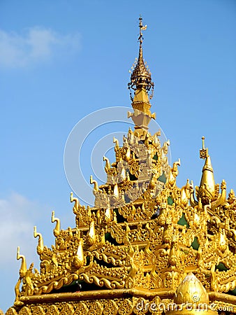 Golden artistic dome Stock Photo