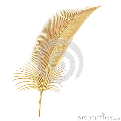 Golden Award, best publication or writer concept. 3D rendering Stock Photo
