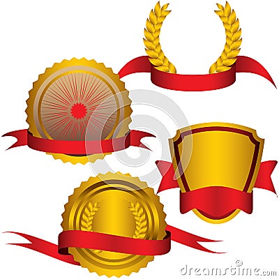 Golden Awards Vector Illustration