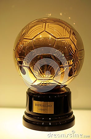 Golden ball 1997 Editorial Stock Photo