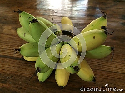 Golden banana Stock Photo