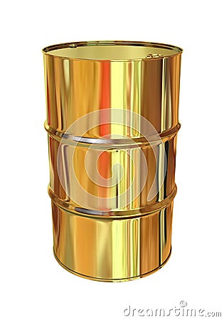 Golden barrel Stock Photo